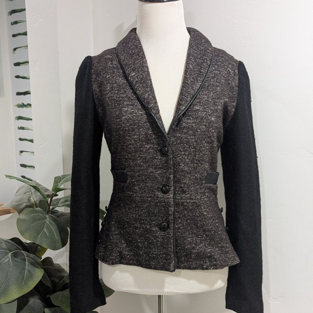 Zara Tweed Blazer Sz S | Women’s Classic Jacket | Chic Workwear Staple